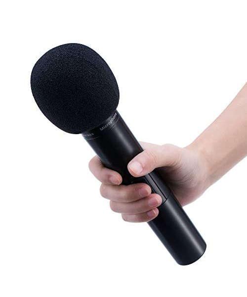 Windproof black mic spherical w-40-B Black