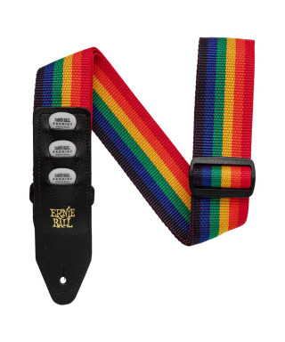 ERNIE BALL 4188 PickHolder Rainbow Strap