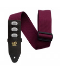 ERNIE BALL 4688 PICKHOLDER STRAP BURGUNDY