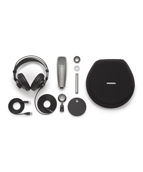 Samson C01U Pro Podcasting Pack - Pack con microfono USB a condensatore e accessori