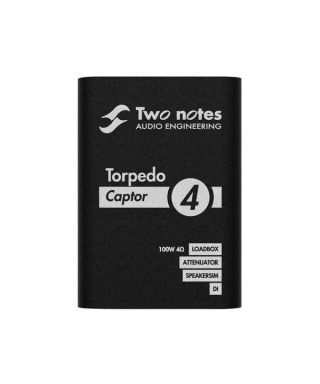 Two Notes Torpedo Captor 4 Ohms - Loadbox, attenuator and analogue cash simulator