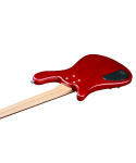 WARWICK STREAMER STANDARD 4 BURGUNDY RED TRANSPARENT SATIN + BORSA