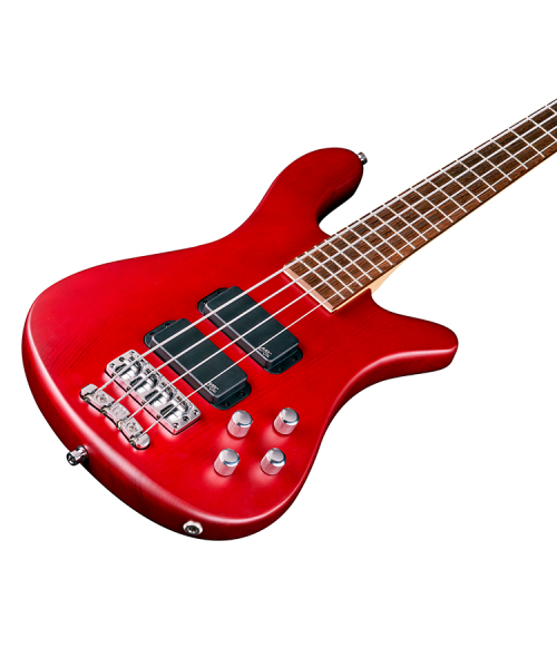 WARWICK STREAMER STANDARD 4 BURGUNDY RED TRANSPARENT SATIN + BORSA