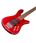 WARWICK STREAMER STANDARD 4 BURGUNDY RED TRANSPARENT SATIN + BORSA