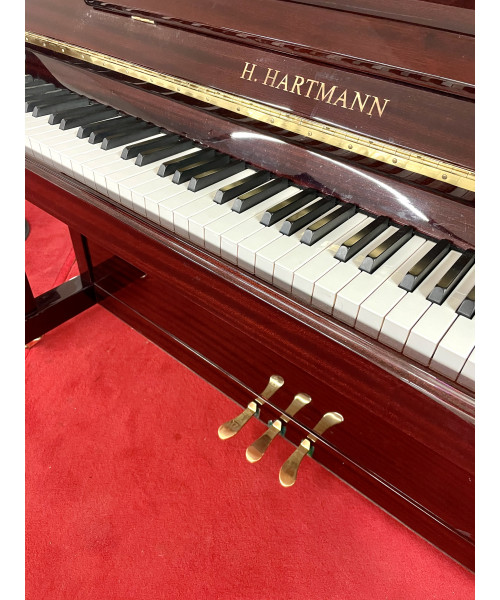 PIANOFORTE VERTICALE H. HARTMANN MOGANO LUCIDO