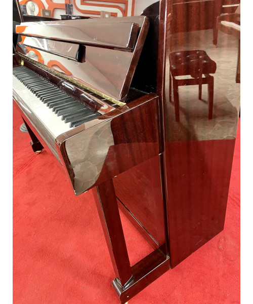 Vertical piano H. Hartmann polished mahogany