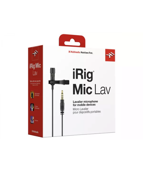 IK MULTIMEDIA IRIG MIC LAV - MICROFONO LAVALIER PER SISTEMI ANDROID, IOS E MAC