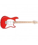 sterling by music man cutlass sss fiesta red tastiera acero