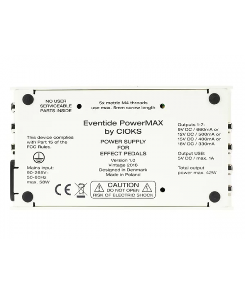 eventide powermax v2 - alimentatore multiplo per pedali