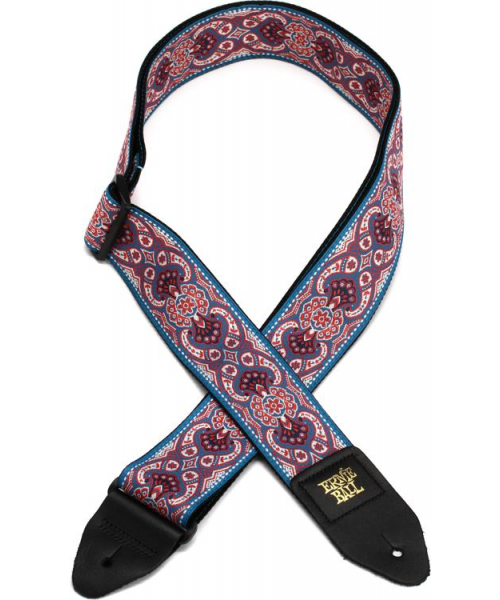 Ernie Ball 4666 Shoulder strap Pink Paisley Jacquard