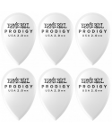 Ernie ball 9336 plettri prodigy teardrop white 2,0mm busta 6