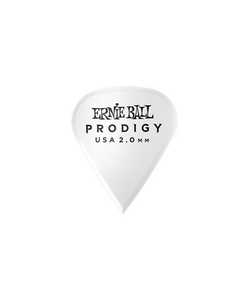 Ernie ball 9343 plettri prodigy multipack white 2,0 mm (6 pcs)