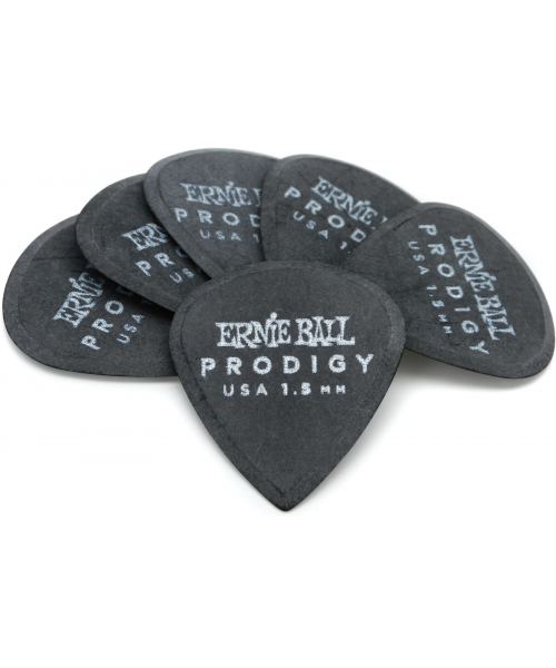 Ernie Ball 9200 Plettri Prodigy Mini Black 1,5mm Busta da 