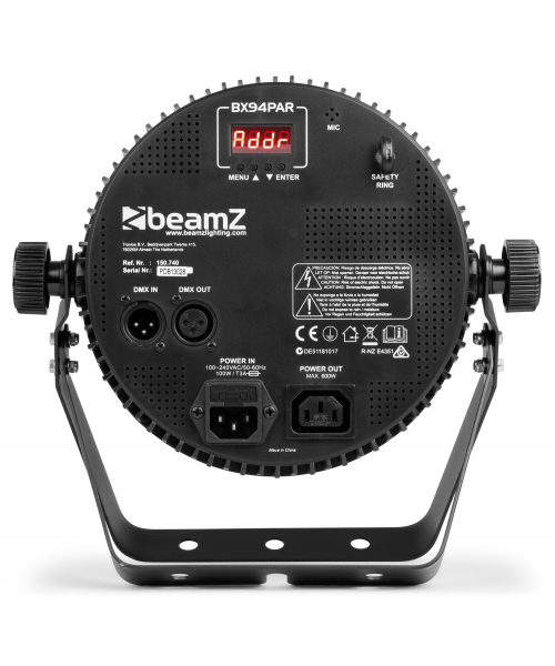 Beamz bx94 par 9x6w 4in1 rgb-uv 21smd strobe