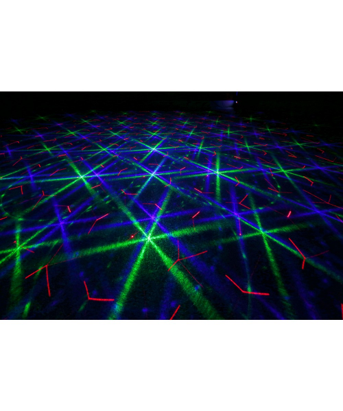 BEAMZ White double laser 330mw rgb gobo