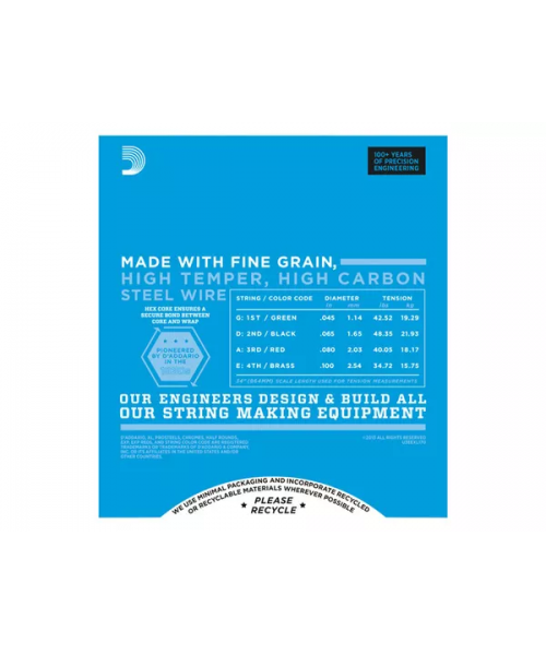 D'ADDARIO ELX170 CORDE PER BASSO ELETTRICO