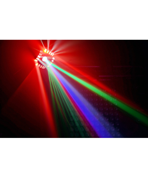 Beamz led cub4 ii 2x10w quad+64rgb+ dmxir