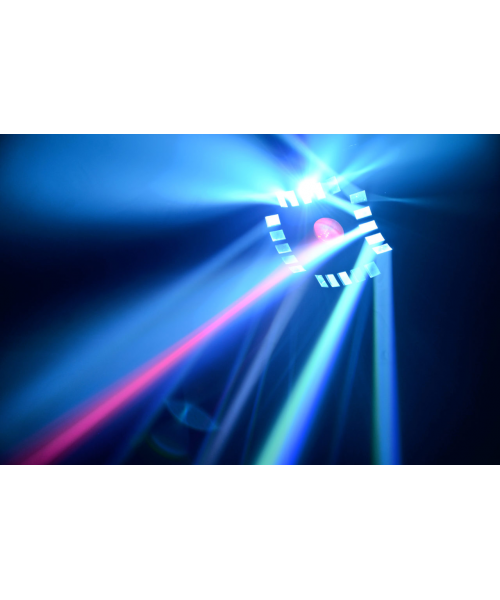 Beamz led cub4 ii 2x10w quad+64rgb+ dmxir