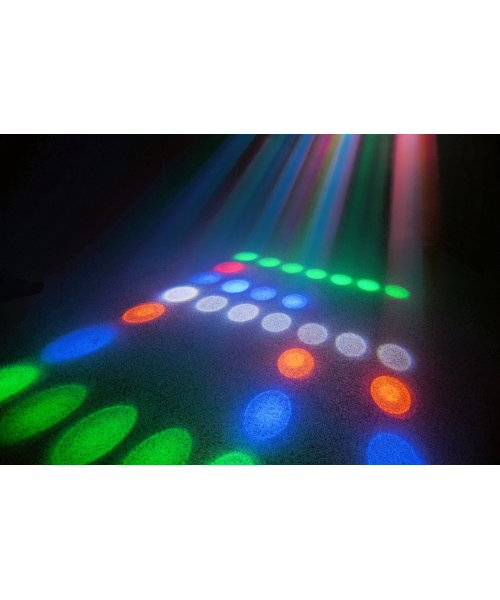 Beamz led cub4 ii 2x10w quad+64rgb+ dmxir