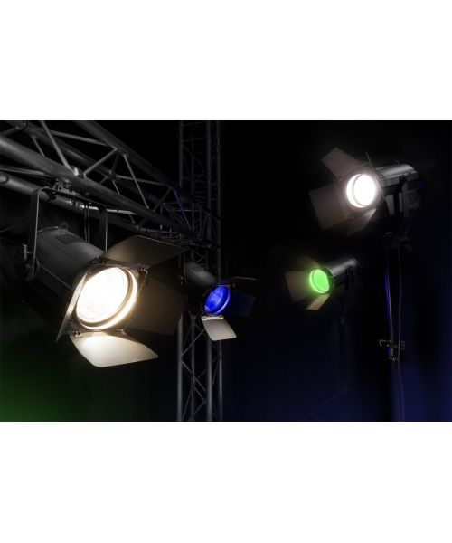 Beamz btf200cz fresnel zoom 200w rgbw led dmx 3200k