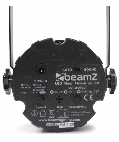 Beamz LED Moon Flower RGBWA SC BK