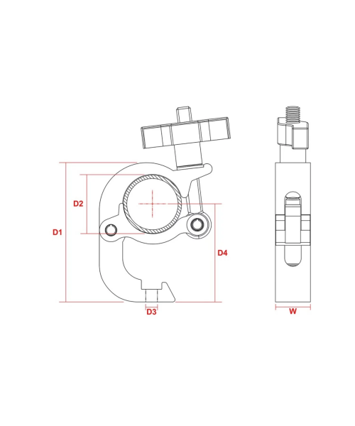 Beamz bc50b-250q trigger clamp sl 250kg b