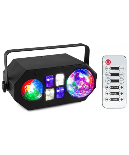 Beamz ledwave 1x4w water 4xuv/w, 6x3w led