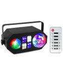 Beamz ledwave 1x4w water 4xuv/w, 6x3w led
