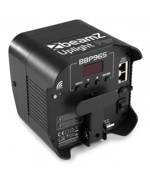 BEAMZ BBP96SB Uplight Par 6x12w 6in1 WDMX