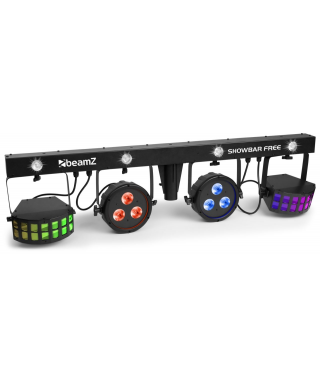 BEAMZ 2xpar4x4in1 2xDerby free showbar