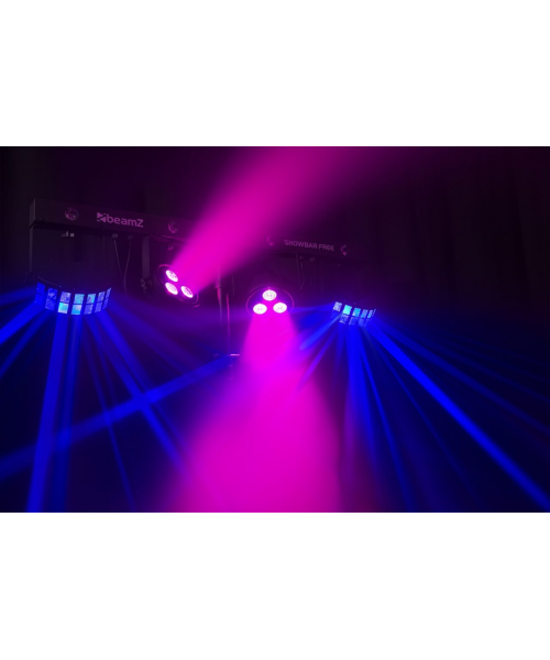 BEAMZ 2xpar4x4in1 2xDerby free showbar