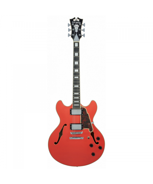 D'ANGELICO PREMIER DC (with stopbar tailpiece) FIESTA RED