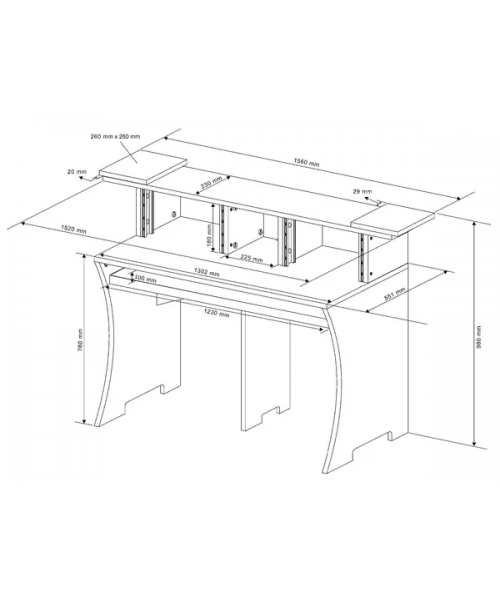 GLORIUS GLORIUS Workbench black