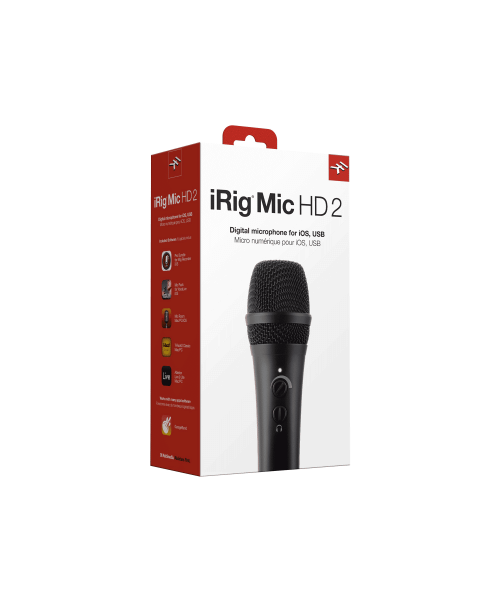 IK Multimedia Irig Mic HD 2 - Handheld microphone for iOS, PC and Mac systems