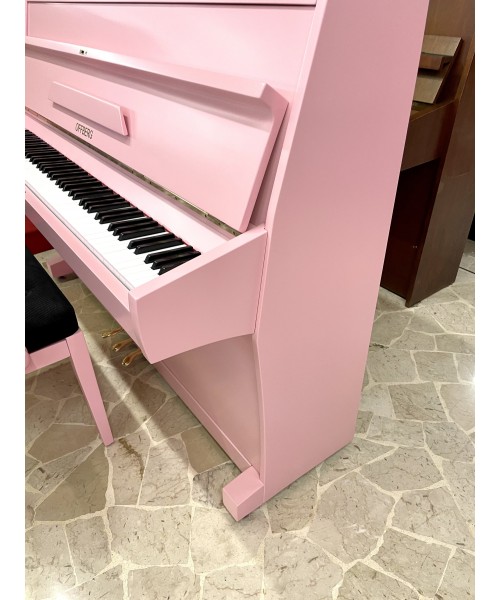 PIANOFORTE VERTICALE OFFBERG ROSA SATINATO + PANCA