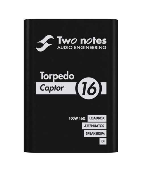 Two Notes Torpedo Captor 16 Ohms - Loadbox, attenuator and analogue cash simulator