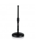 GATOR FRAMEWORKS Gfw-Mic-0501 - Round-based table stand from 6 '' for microphone C / Torsion clamp