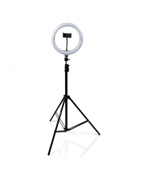 GATOR FRAMEWORKS GFW-RINGLIGHTTRIPD - ANELLO LED CON STAND A TREPPIEDE REGOLABILE E CLAMP PER SMARTPHONE