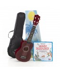 SOUNDSATION UKULELE SOUNDSATION M SUNNY 10-BW BORSA E LIBRO CURCI L'UKULELE