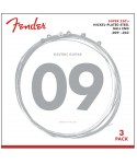 FENDER Muta FENDER Super 250L NPS Ball End Strings (.009-.042 gauges) 3-Pack 0730250309