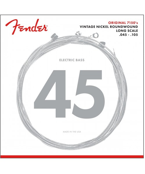 FENDER MUTA FENDER LONG SCALE, 7150M .045-.105 GAUGES, (4) 0737150406