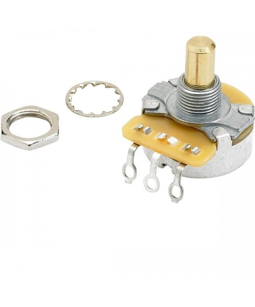 FENDER FENDER PARTS PURE VINTAGE 250K SOLID SHAFT POTENTIOMETER WITH MOUNTING HARDWARE  0990831000