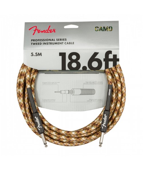 FENDER Cable FENDER Professional Series Straight / Straight 18.6 '(5.5m) Desert Camo 0990818107