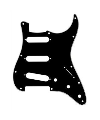 FENDER FENDER PARTS PICKGUARD STRATOCASTER S/S/S 11-HOLE MOUNT B/W/B, 3-PLY 0991359000