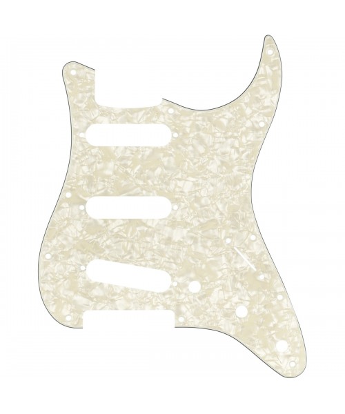 FENDER FENDER Parts Pickguard Stratocaster S / S / S 11-Hole Mount Aged White PEARL, 4-Ply 0992140001