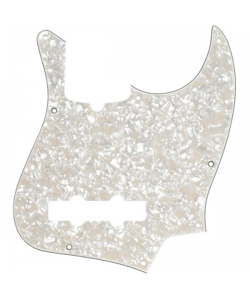 FENDER FENDER PARTS PICKGUARD JAZZ BASS 10-HOLE MOUNT AGED WHITE PEARL, 4-PLY 0992177000