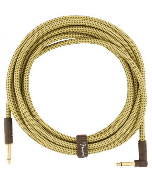 FENDER Cable FENDER Deluxe Series Straight / Angle 18.6 '(5.5m) Tweed 0990820082