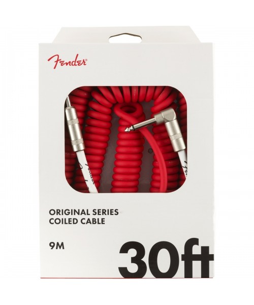 FENDER Cable FENDER Original Series Coil Cable Straight-Angle 30 '(9m) Fiesta Red 0990823005