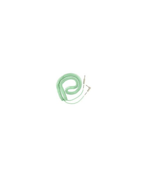 FENDER Cable FENDER Original Series Coil Cable Straight-Angle 30 '(9m) Surf Green 0990823007