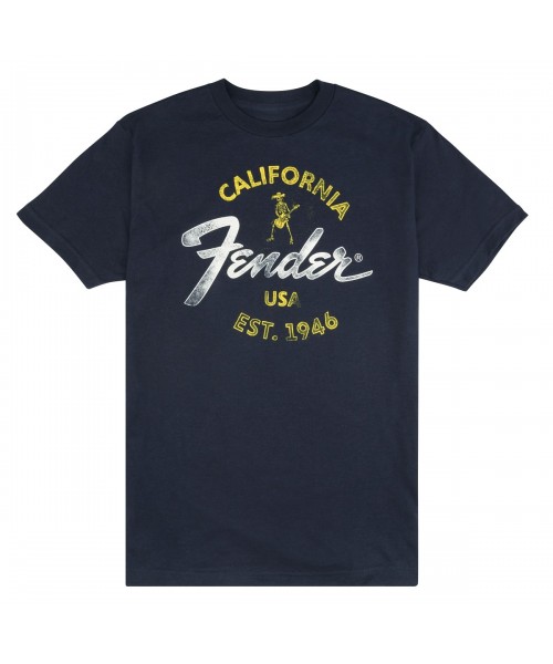 FENDER FENDER LIFESTYLE BAJA BLUE T-SHIRT BLUE M 9190117406